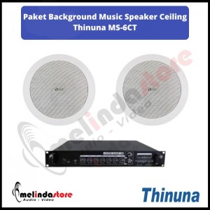 Paket Sound System Background Music Speaker Ceiling Thinuna MS-6CT | 2 Speaker